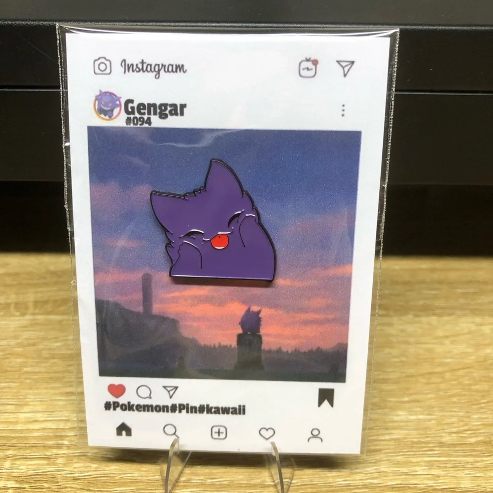 Pokemon Pin Set Of 5 Gengar Kawaii Brooch Fashion Lapel Badge Jewelry Gift